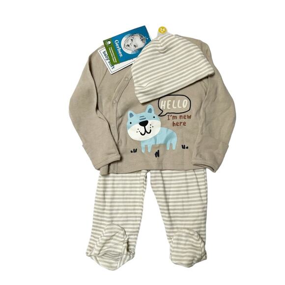 NWT Gerber 3 Piece Baby Outfit Size 3-6m - Picture 1 of 6